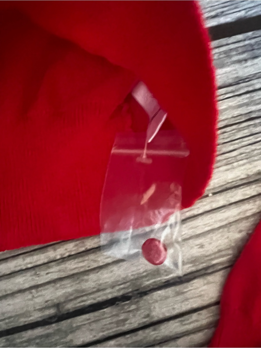 VICI Red Cropped Button-Up Cardigan - Small - Picture 3 of 4